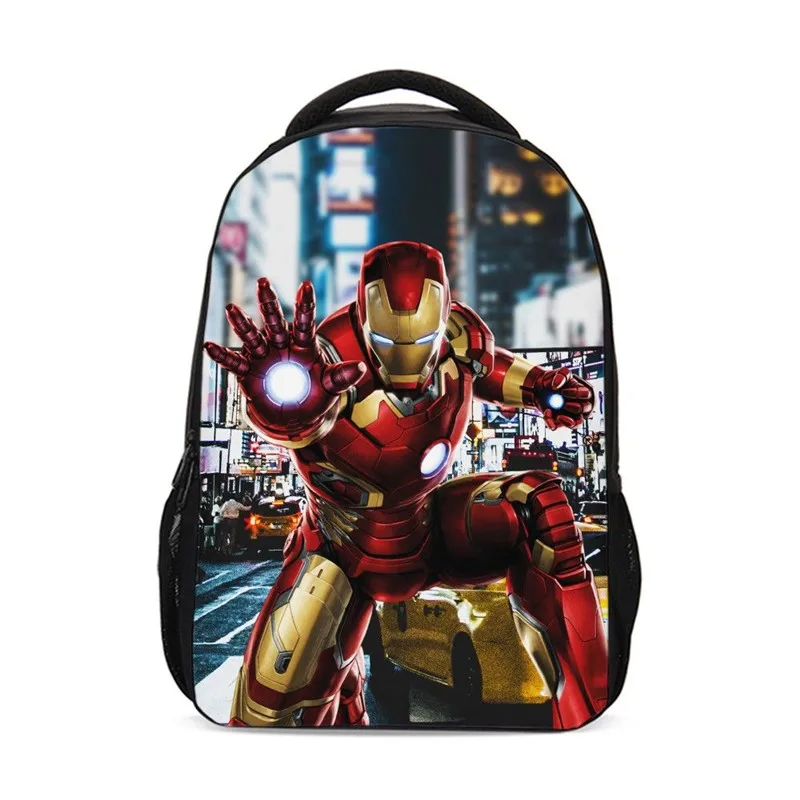 

Backpacks For Boys Girls Fashion Marvel Super Hero Iron Man 3D Printing Bookbag School Bag Rugzak Plecak Satchel Mochila Escolar
