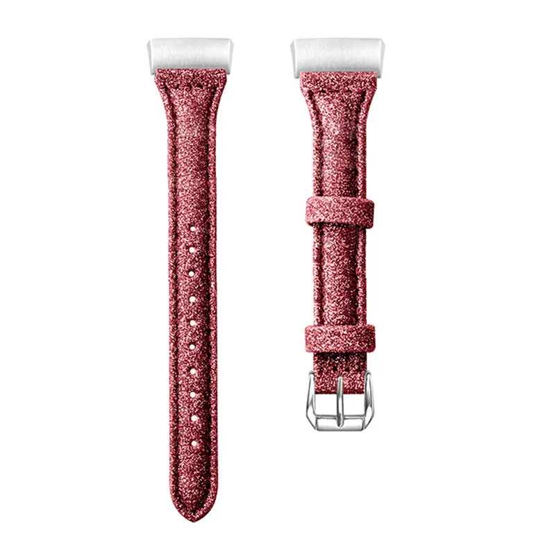 Replacement Accessories Leather Wristband Bands Wrist Straps forFitbit Charge 3 Watch Women Men 22mm 5.5-8.0 inch  40AP519