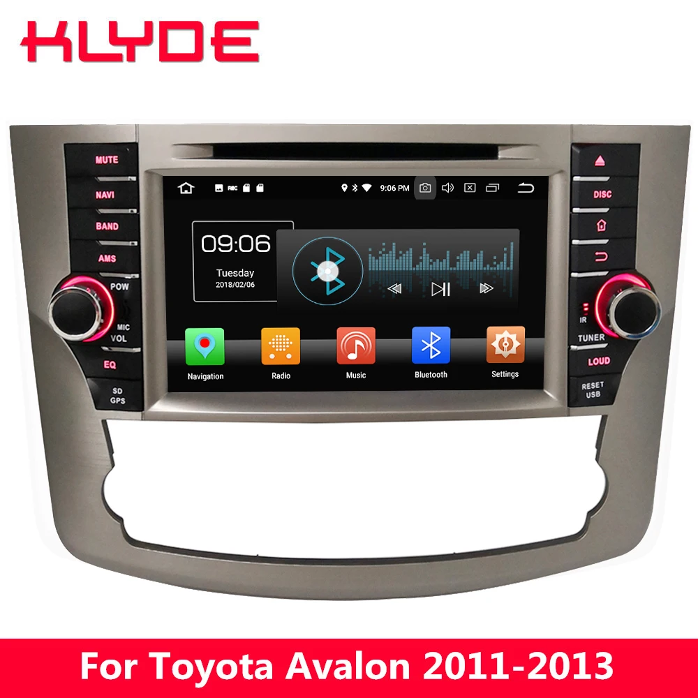 

KLYDE 8" 4G WIFI Android 8.0 Octa Core 4GB RAM 32GB ROM Car DVD Multimedia Player Stereo Radio For Toyota Avalon 2011 2012 2013