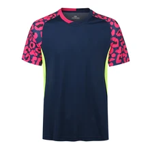 Печать рубашка для бадминтона Для мужчин/Для женщин, спортивные рубашка, футболка, рубашка для настольного тенниса, теннисная одежда рубашка 5060