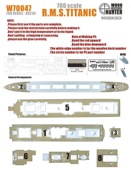 

Assembly model Titanic wooden deck Toys Warship
