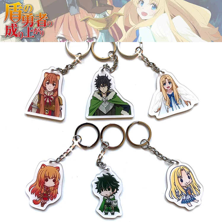 Аниме The Rising of the Shield Hero Naofumi Iwatani Raphtalia Filo акриловый брелок для косплея подвеска