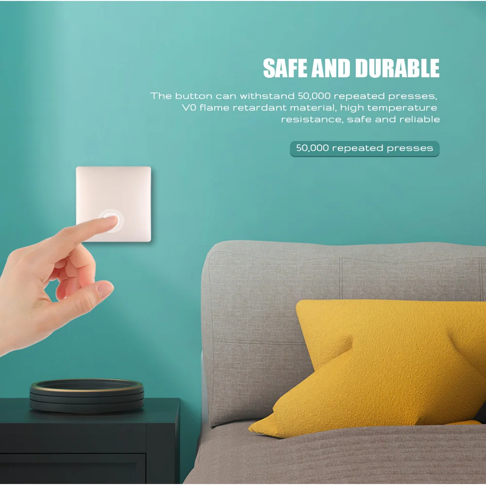 Aqara Single Button Wall Home Switch Panel Single Fire Single Key Version ( Xiaomi Ecosystem Product ) 