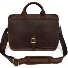 Новые Модные Классические мужские деловые сумки из натуральной кожи, портфели, сумка-мессенджер 6020Q-2