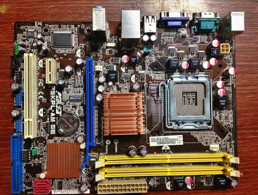 For Asus P5KPL-AM SE Original Used Desktop Motherboard For Intel G31 Socket LGA 775 For DDR2 4G SATA2 USB2.0 uATX asus original motherboard g31m s2l g31 ddr2 lga 775 motherboard