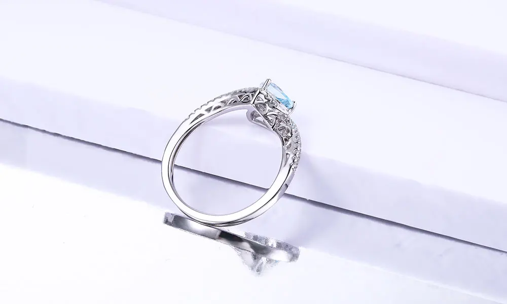 silver blue topaz rings CASR01612SC-1 (5)