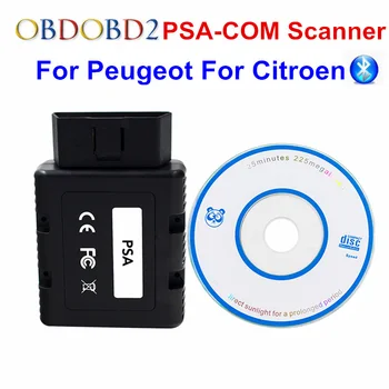 

For Citroen For Peugeot PSACOM PSA-COM Bluetooth Diagnostic Tool PSA COM Bluetooth OBD OBD2 For ECU/Key programming/DTC/Airbag