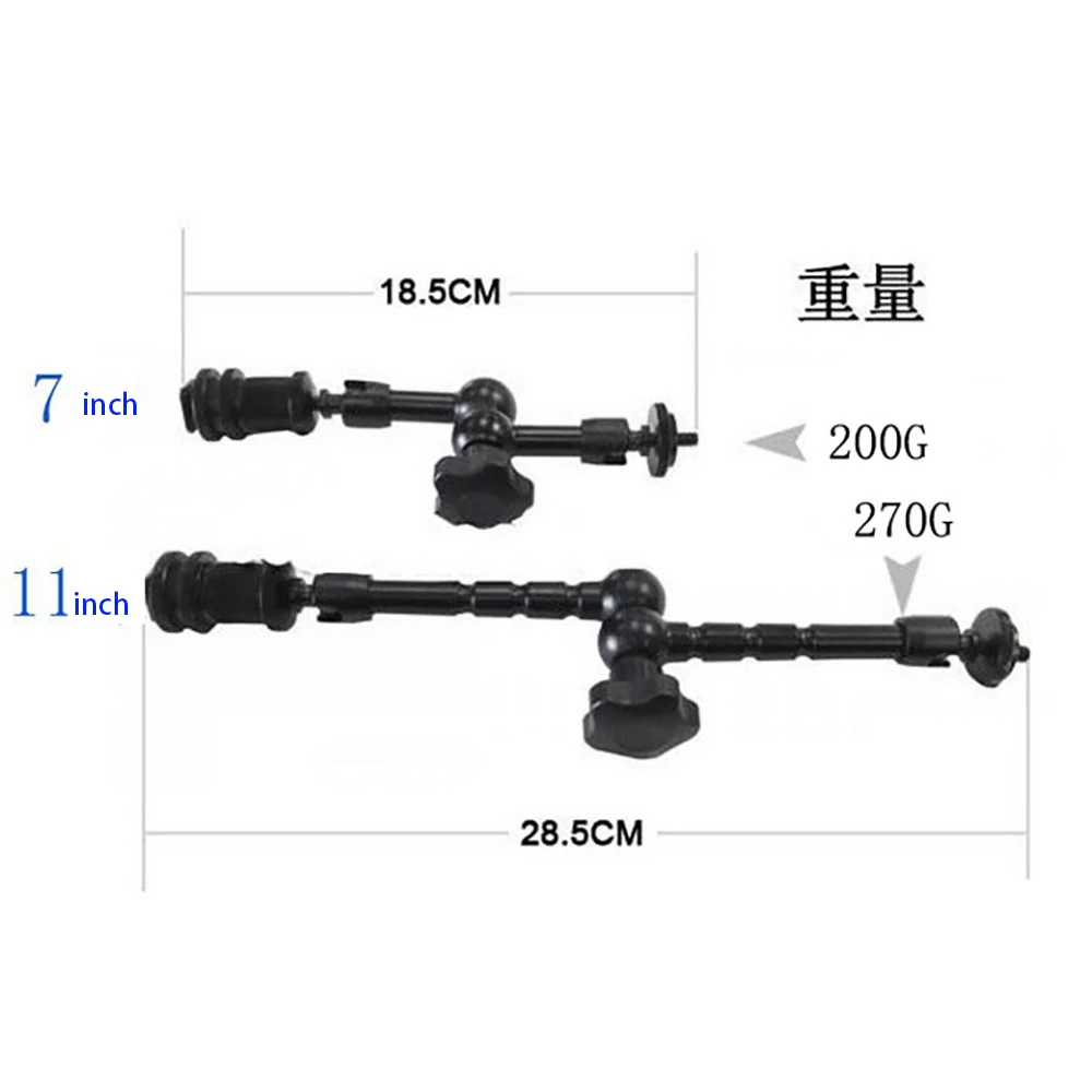 Горячий Супер зажим 11 дюймов Волшебная шарнирная рукоятка для монтажа HDMI монитор светодиодный светильник ЖК-видео камера вспышка камера DSLR