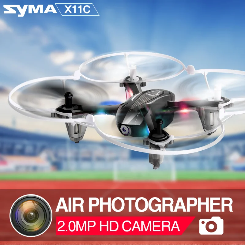 SYMA X11C 2 4G 4CH 6 AIXS GYRO 3D Flip Headless Mode Mini Drone With HD