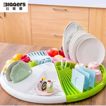 Free shipping Functional ABS kitchen dryer rack shelf kitchen tools cup bowl tableware storage holder