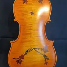 Strad стиль песня бренд meastro декор в виде кленового листа/два Цикада Скрипки 4/4#9727