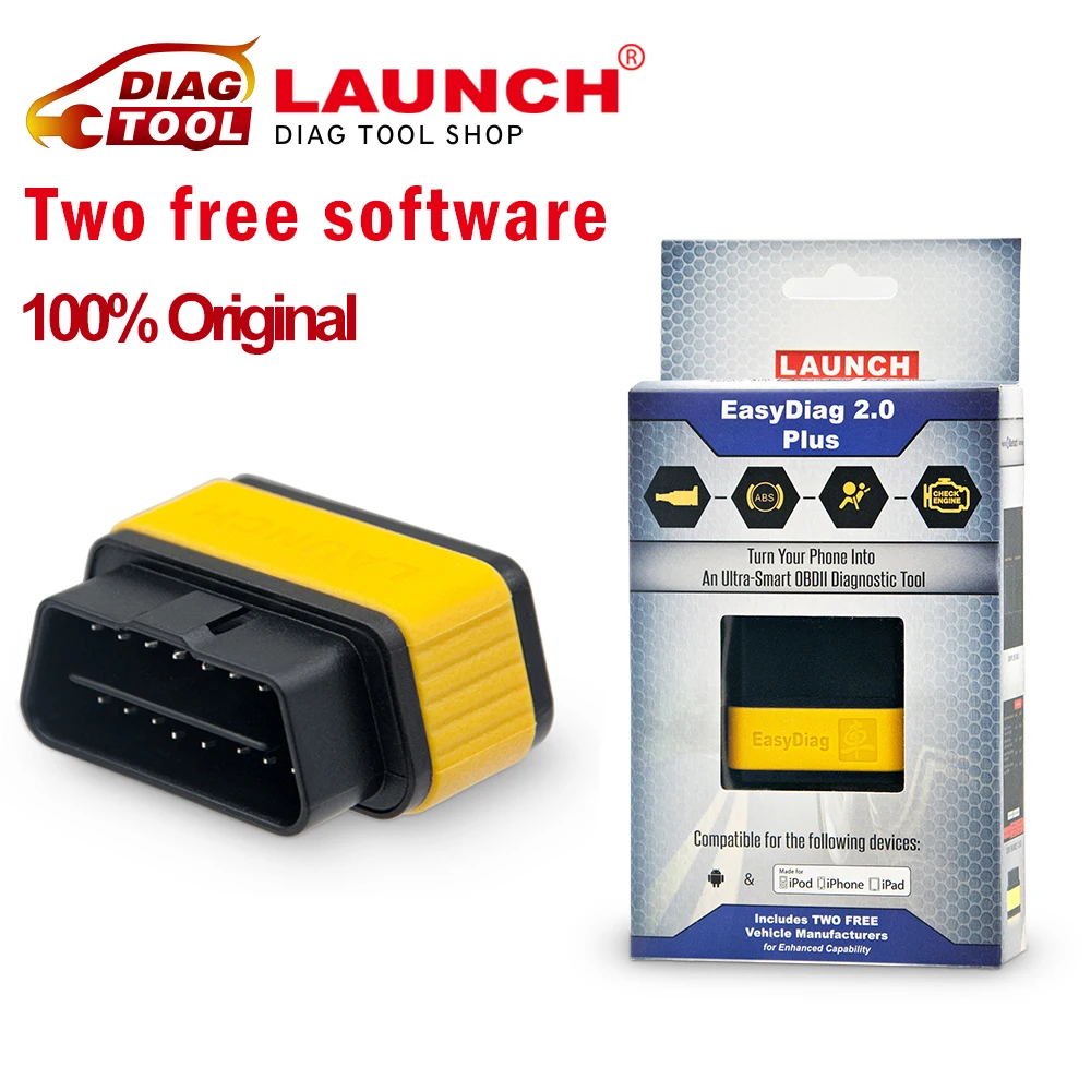 OBD2 scanner easydiag Launch x431 EasyDiag for IOS and Andriod easy diag 2 in 1 OBDII Generic 