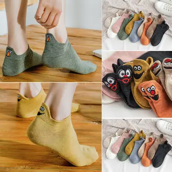 

5Pairs/Set 10-Color Women Sports Socks Lot Crew Short Ankle Low Cut Casual Cotton Socks