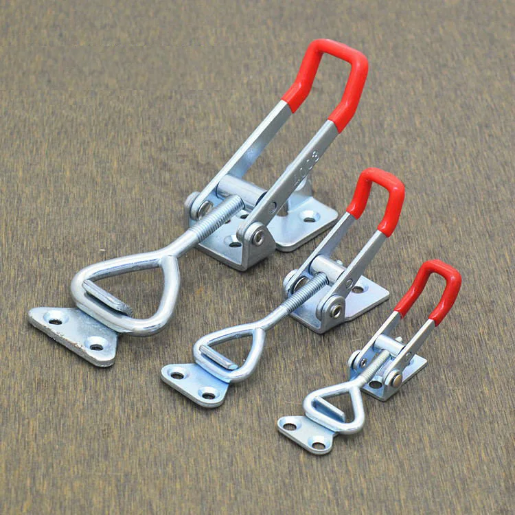 S style 4pic metal hasp Adjustable clamp lock catch box buckle