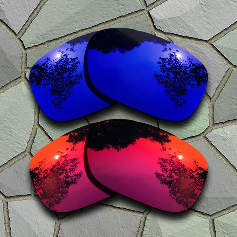 

Violet Blue&Violet Red Sunglasses Polarized Replacement Lenses for Oakley Twoface