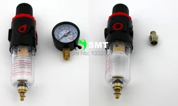 

Free Shipping 1/4'' Ports Pneumatic Air Filter Regulator Reducing Valve With Gauge Model AFR-2000