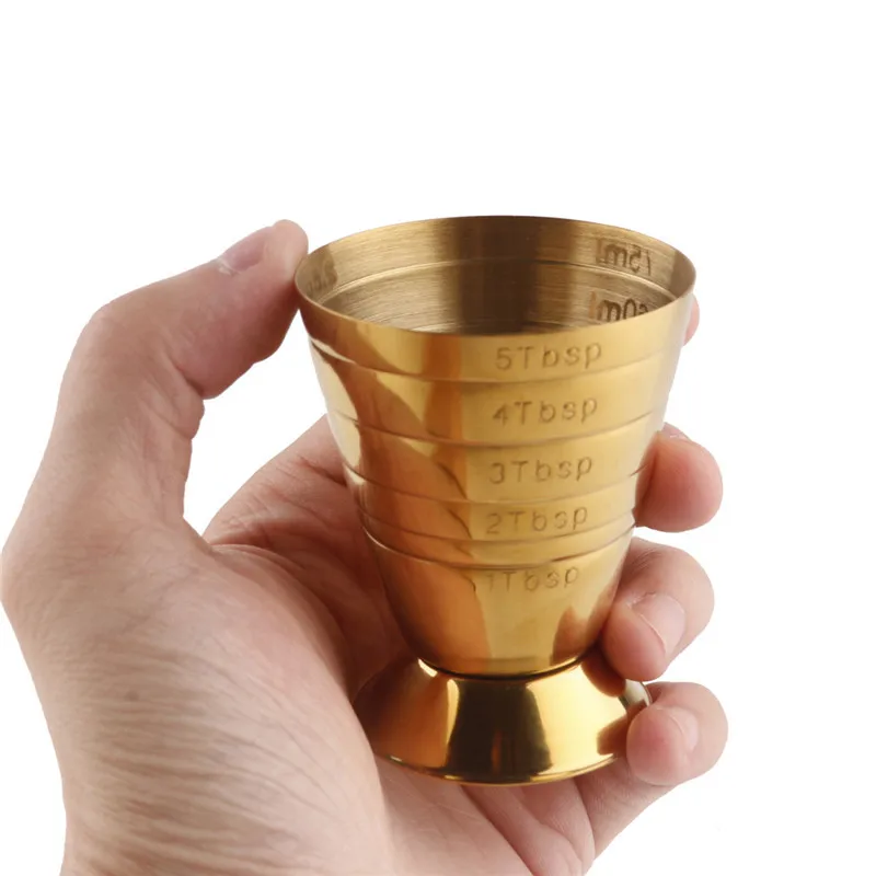 Stainless steel bar measure cup cups cocktail wine shaker measuring