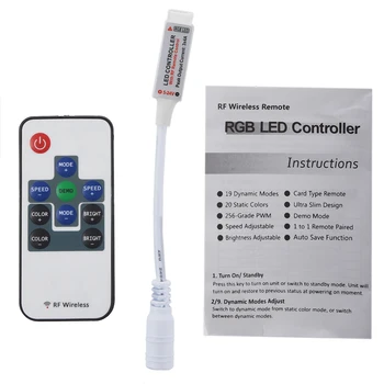 

Controller RF Remote Dimmer for RGB LED Strip DC 5-24V