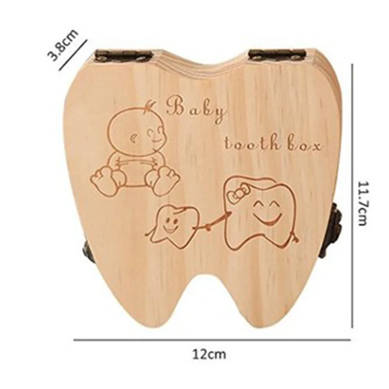 Newbron емкость для хранения вставной челюсти деревянный ящик для хранения для маленьких детей зуб органайзер, контейнер для детей молочные зубы собрать Organizan дверь английский чехол