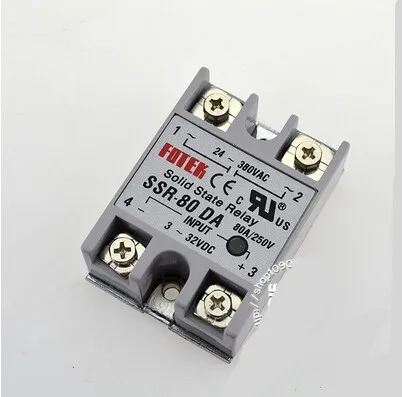 Бесплатная доставка твердотельное реле SSR-80DA 80A 3-32VDC/24-380VAC | Обустройство дома