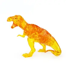 50 шт./компл. 3D кристаллическая головоломка динозавр модель здания Сделай Сам игра Развивающие игрушки для детей в подарок