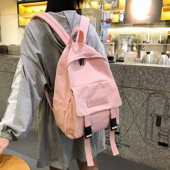 

Rucksack Student Shoulders Bag Girls Backpack Women Shoulders Bag Canvas Backpacks For School Teenagers Girls Travel Bags #20