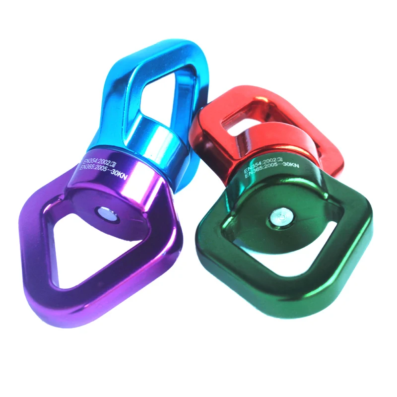 NEW 30KN Yoga Accessories Universal Ring Gimbal Ring Rotary Connector Rotational Hammock Swing Spinner Rope Swivel Connector