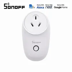 Sonoff S26 умная розетка EU/US/UK/CN/AU стандартный разъем APP/Wi-Fi пульт дистанционного управления Homekit с таймером для Alexa/google домашней автоматизации