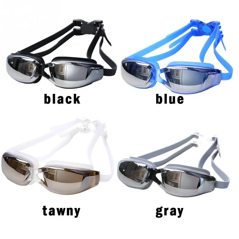 Профессиональные очки для плавания для мужчин и женщин, анти-туман, УФ-защита, очки для плавания, водонепроницаемые силиконовые очки для плавания, очки для взрослых