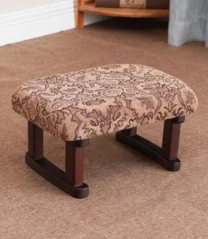 

Fixed Legs Zen Meditation Bench Stool Portable Wood Yoga Seiza Kneeling Meditation Bench Padded Cushion Angled Seat Japan Stool