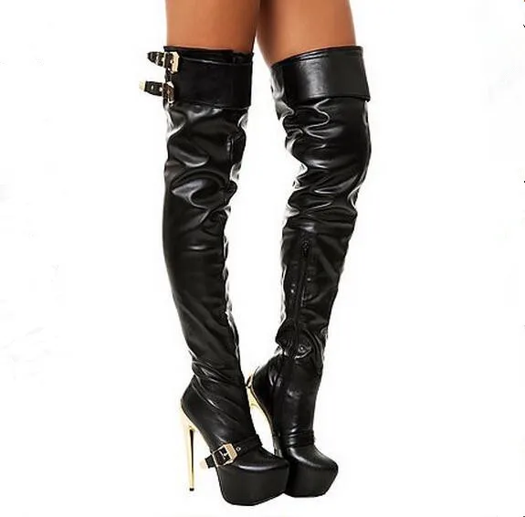ladies thigh high boots