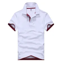 Мужская рубашка поло Мужская s с коротким рукавом летняя брендовая Camisa Polo Повседневная хлопковая рубашка поло дышащие футболки размера плюс