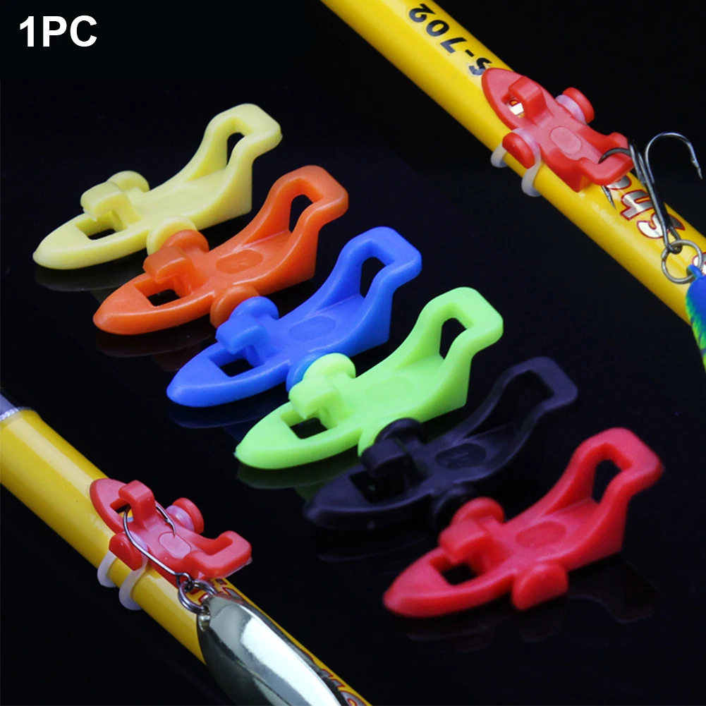 

Outdoor Fishhooks Safety Fishing Lure Hanger Accessories Professional Sports Holder Bait Device Rod Pole Hook Keeper ABS