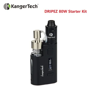 

Clearance Kangertech DripEZ Starter Kit 80W Box Mod with Pump & Push RBA 0.3ohm & Drip Coil 0.2ohm OLED Display E-cig Vape Kit