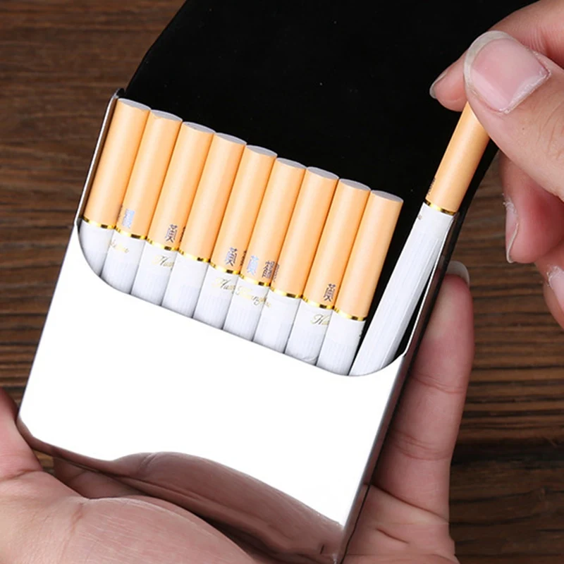 Aluminum Cigar Cigarette Case Tobacco Holder Pocket Box Storage