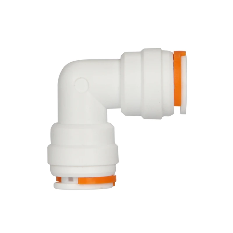 

5PCS Elbow Plastic Quick Connector 1/2" push fit tube to 1/2" OD tube Elbow Quick Fittings For RO water system