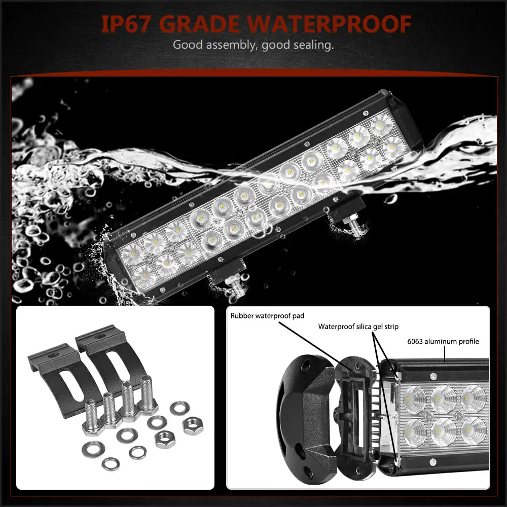 4, 7, 9, 12 лет 17 20 28 36-44 дюйма внедорожный светодиодный светильник бар комбо балка Barra светодиодный бар offroad 12V 24V светодиодный рабочий светильник для 4x4 УАЗ ATV внедорожник