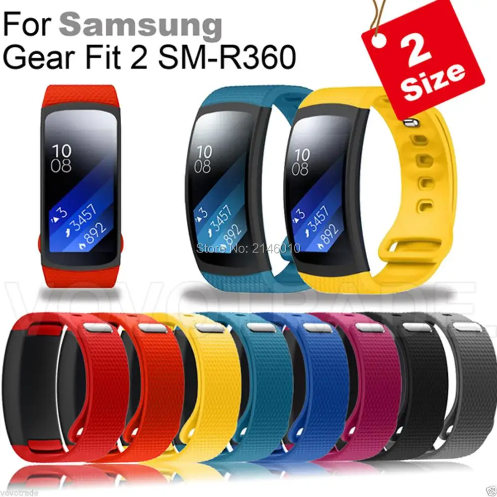 Защитный чехол и роскошный силиконовый для часов сменный ремешок Samsung Gear Fit 2 SM