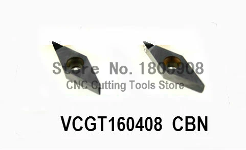 Free shipping 2PCS VCGT160408 CBN Inserts , CNC CBN Diamond insert For Lathe Tools Inserts For SVJCR/SVVCN