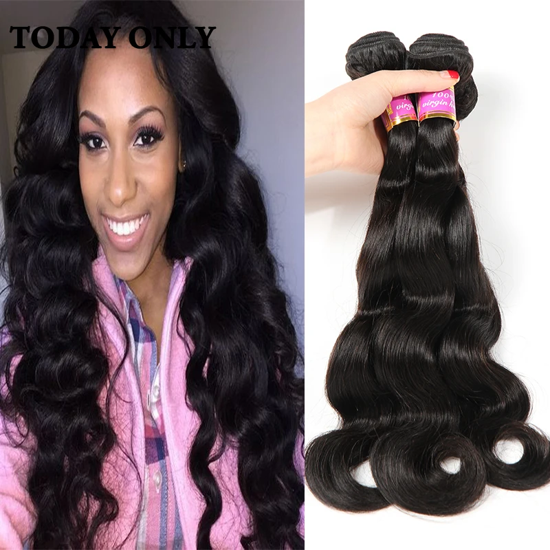

8A Grade Virgin Unprocessed Human Hair Weave 3 Bundles Peruvian Virgin Hair Body Wave Queen Hair Products Water Wave Virgin Hair