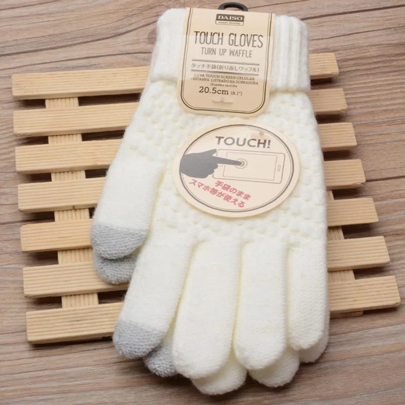 Winter Autumn Men Knitted Gloves Touch Screen High Quality Male Thicken Warm Wool Cashmere Solid Gloves Men Mitten Business 75Z Winter Autumn Men Knitted Gloves Touch Screen High Quality Male Thicken Warm Wool Cashmere Solid Gloves Men Mitten Business 75Z