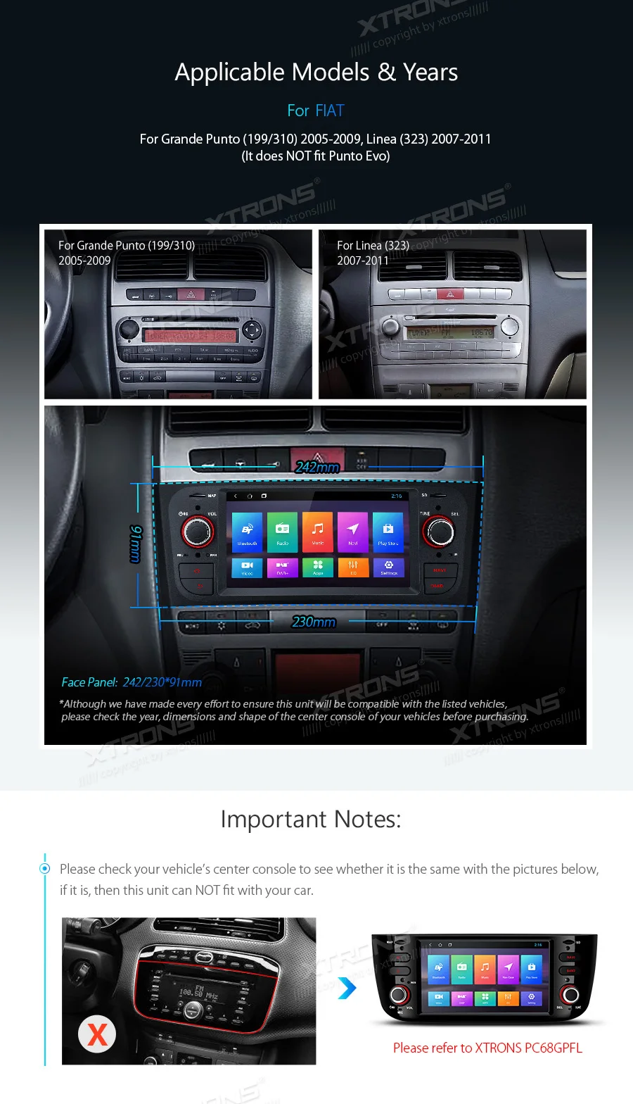 Sale 6.1" Android 8.1 OS Car Multimedia Navigation GPS Radio for Fiat Grande Punto (199/310) 2005-2009 & Fiat Linea (323) 2007-2011 2