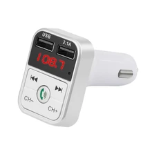 Беспроводные Bluetooth Fm автомобильные зарядные устройства передатчик Led MP3-плеер зарядное устройство 2 Usb Handsfree автомобильный комплект автомобильные аксессуары