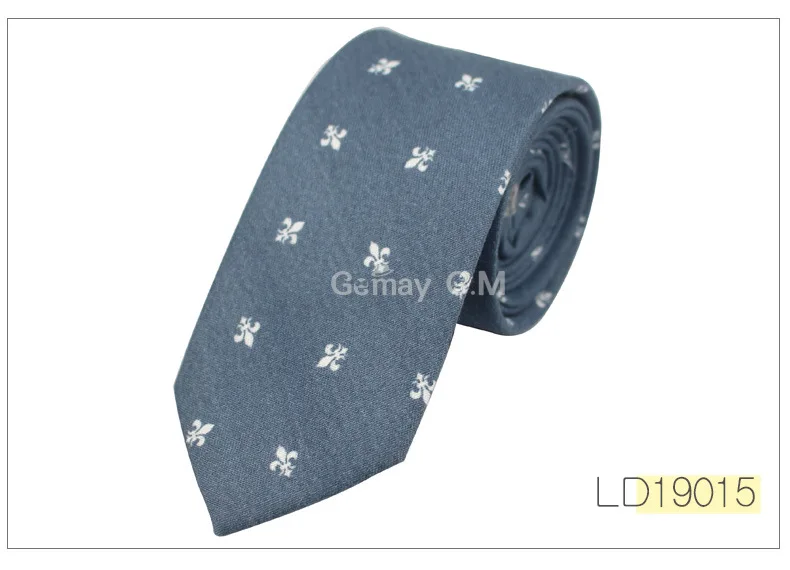 Хлопок Галстуки для Для мужчин Флора печати Для мужчин S галстук мода Повседневное 6 см тонкий тощий галстук для Свадебная вечеринка Бизнес цветы галстук