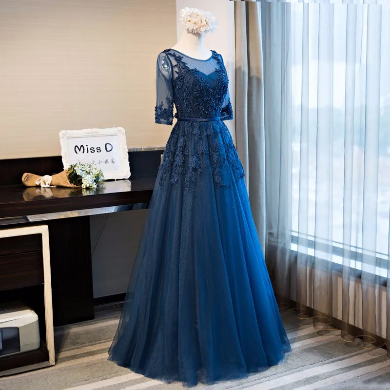 Женское платье подружки невесты ANGELSBRIDEP длинное с коротким рукавом и прозрачной