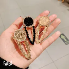 1 шт. Заколки для волос для женское дисковое со стразами заколка для волос с кристаллами женские зажим «утиный клюв» сбоку заколки зажим, аксессуар для волос G0402