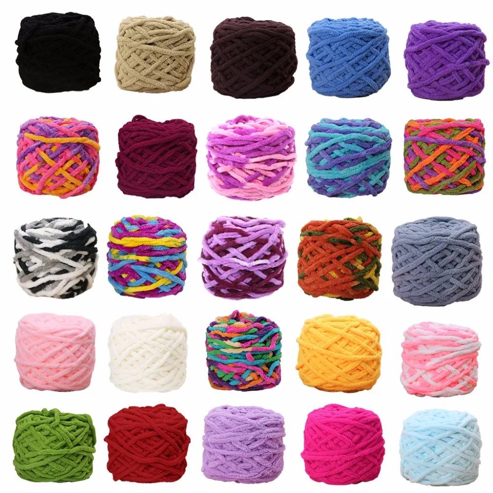 

100g/pc Colorful Cotton Dye Scarf Hand-knitted Yarn For Hand Knitting Needles Scarf Soft Milk cotton yarn Thick Wool Hot C42