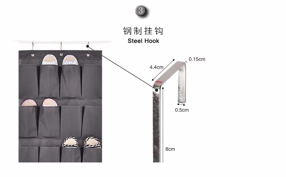 Lesort над дверью органайзер вешалка для хранения обуви сумка 20 висячий карман сумка для хранения