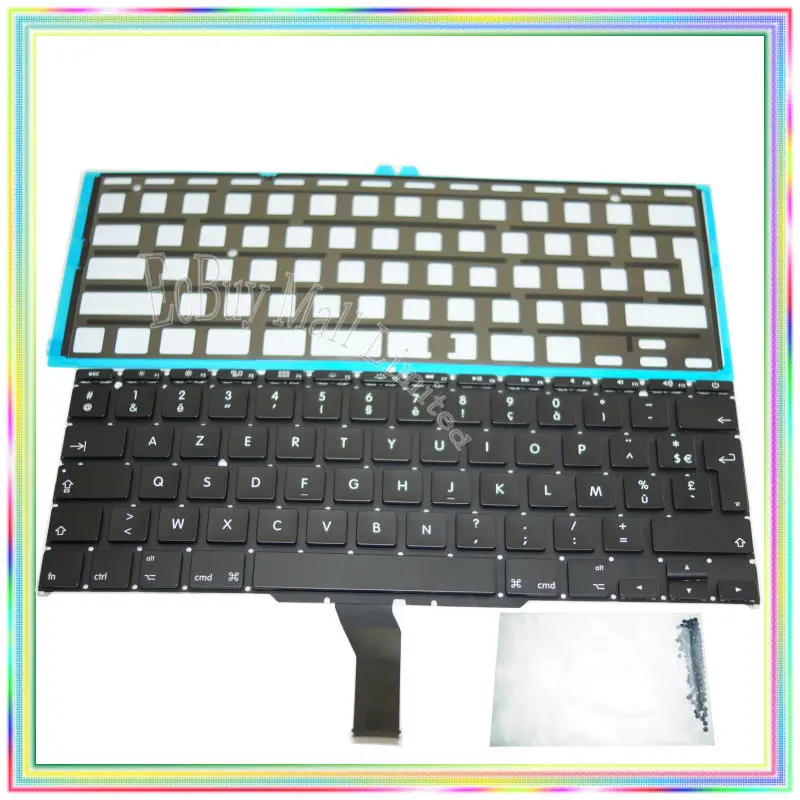 Brand new AZERTY FR French France Keyboard with Backlight & keyboard