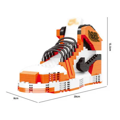 13 различных видов спорта большие баскетбольные кроссовки air jordan brick aj XI XIII III assemable Модель Строительный Блок игрушка для детей Подарки - Цвет: 19005-7 no box